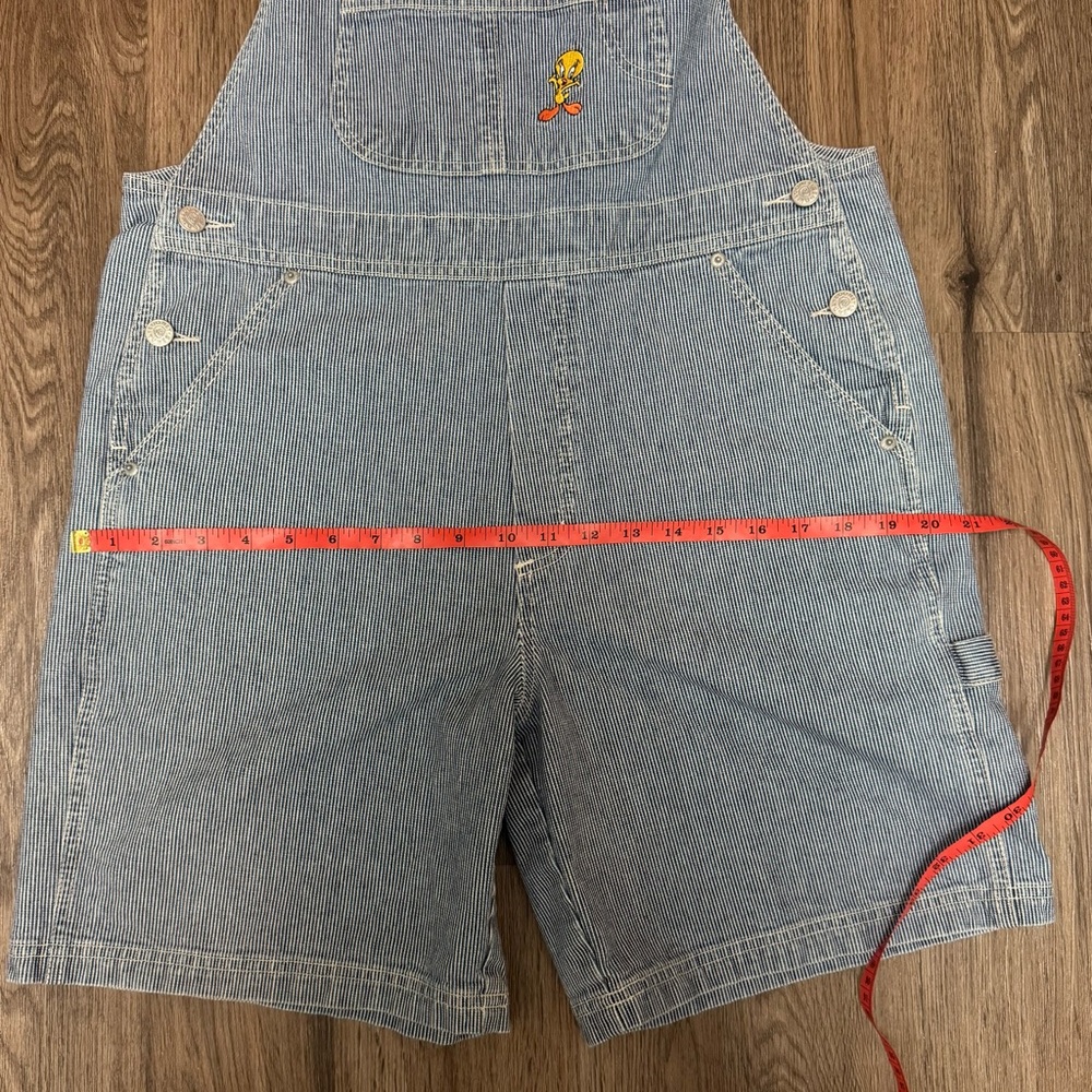 Vintage Warner Bros Studio Store Looney Tunes Overalls Short Size Medium - Picture 10 of 10